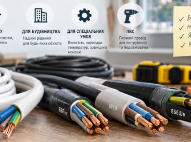 Як правильно вибрати електричний кабель для освітлення, розеток та різних умов монтажу