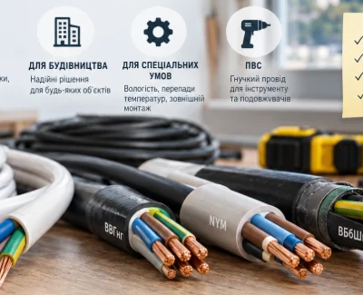 Як правильно вибрати електричний кабель для освітлення, розеток та різних умов монтажу