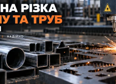 Лазерна різка металу та труб у Харкові — точна обробка металу